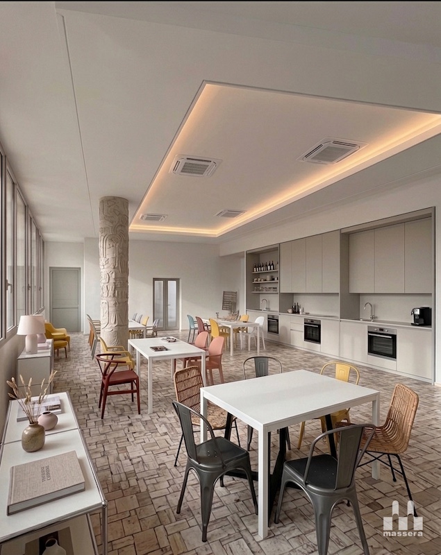 Cucina comune e sala relax – alloggi per studenti Residenza Preziosina Milano